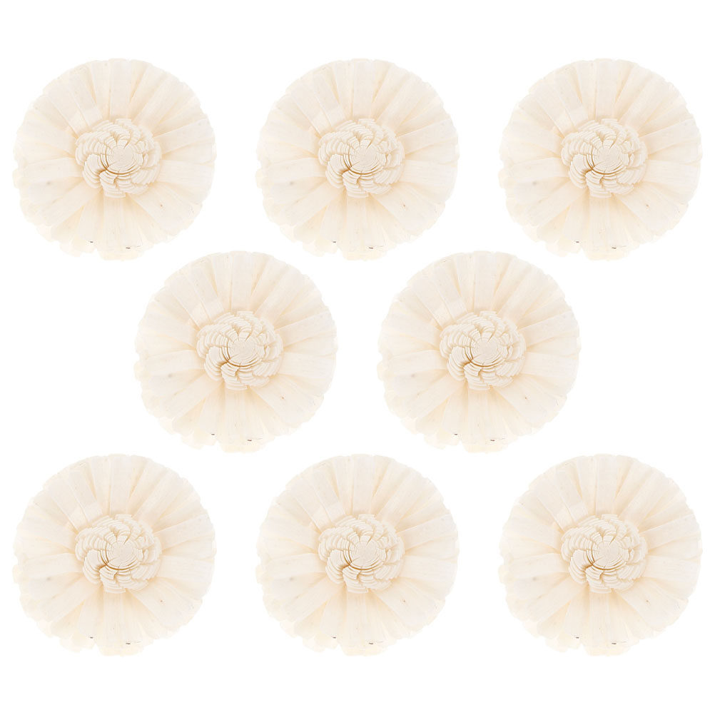 Home Fragrance Usa - 8Pcs Flameless Chrysanthemum Flower Diffuser Natural