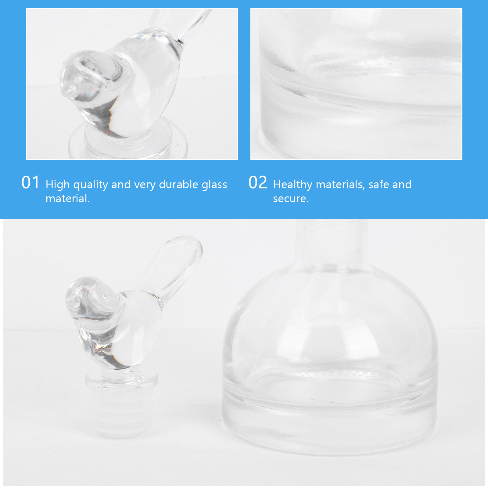 2Pcs Elegant Simple Glass Perf - Home Fragrance Usa recension och pris
