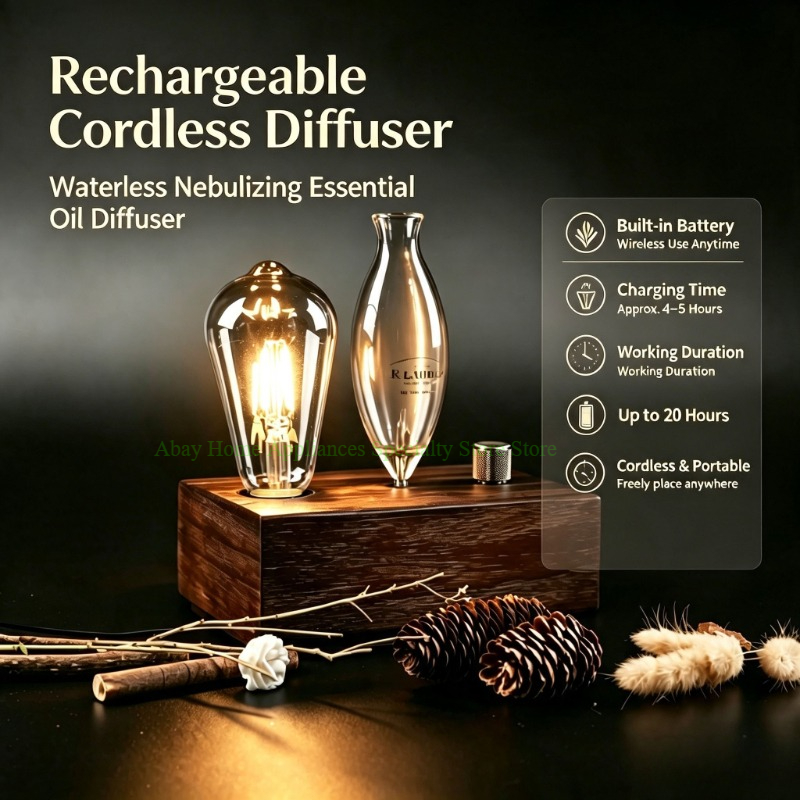 Rechargeable Waterless Nebuliz - Home Fragrance Oud recension och pris